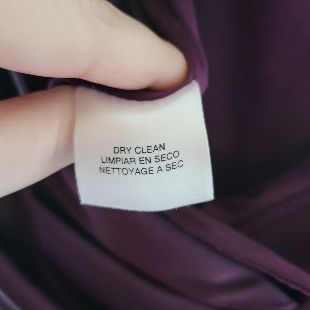 Evan Picone Women's Sleeveless Ruched Purple Dress Size 6 Office Career Date - Picture 5 of 9